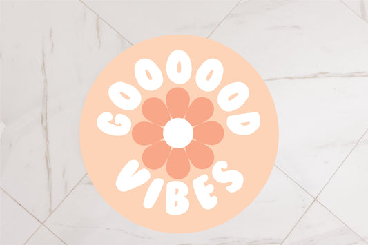 Good Vibes, Removable Floor Decal