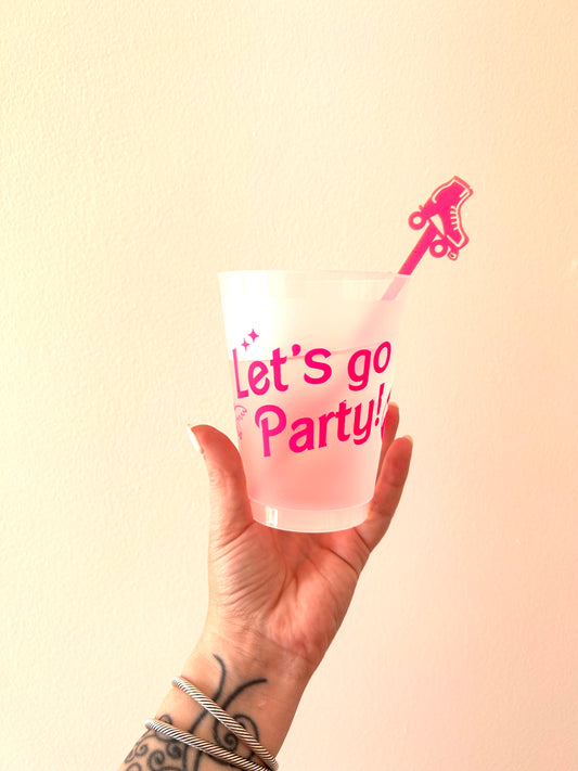 Let's Go Party Shatterproof Cups, Set of 8