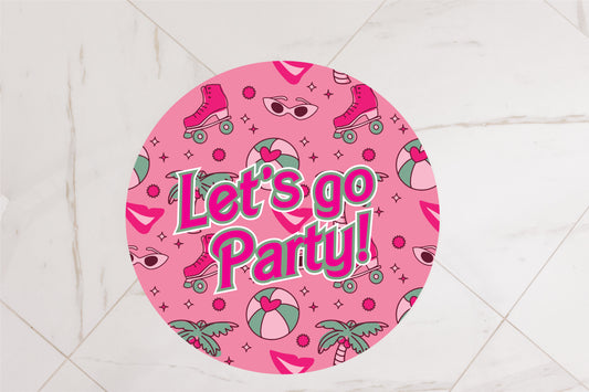Let's Go Party, Removable Floor Decal