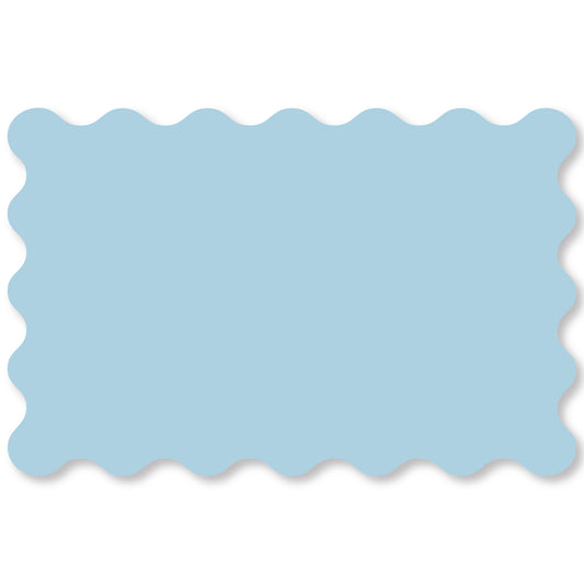 Something Blue Wavy Edge Paper Placemats, Set of 12